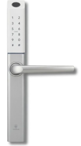 L02 Serrure Numérique Blanc/Gris