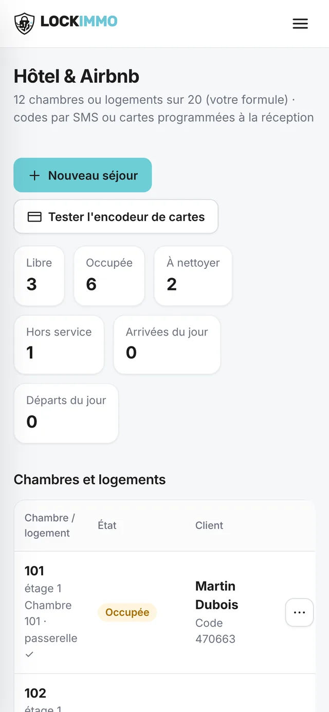 LockImmo — Hôtels & Airbnb sur téléphone