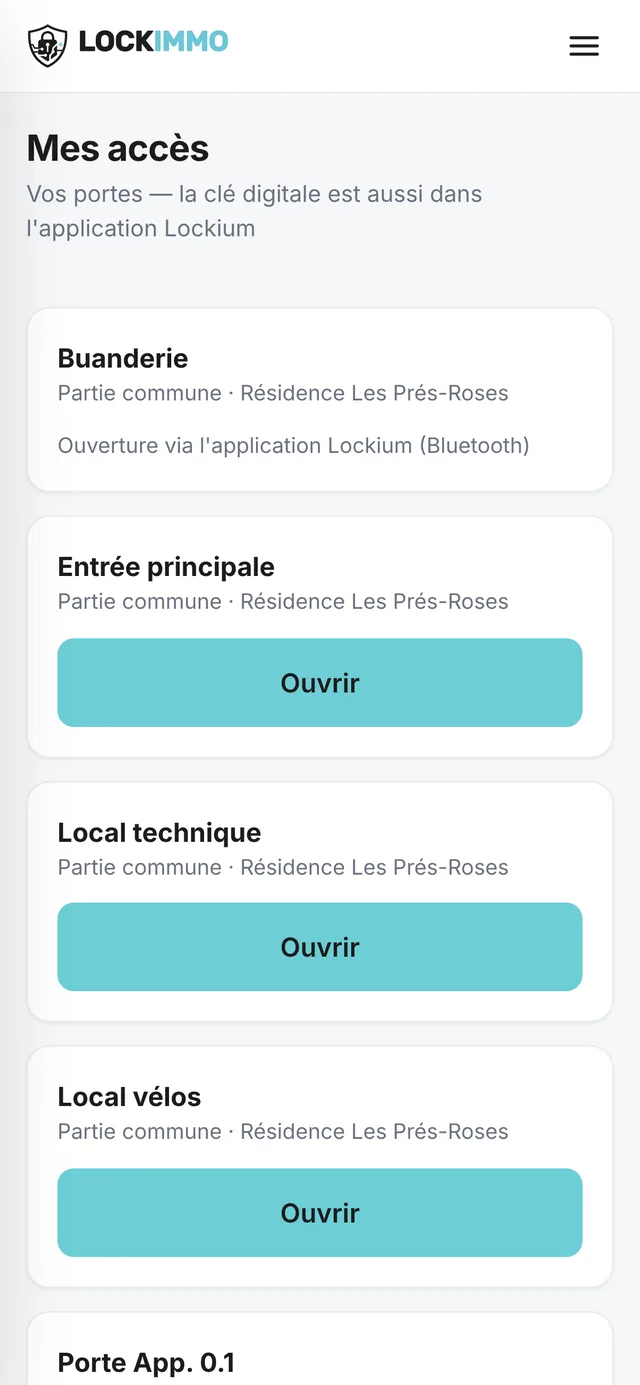 L'espace du locataire